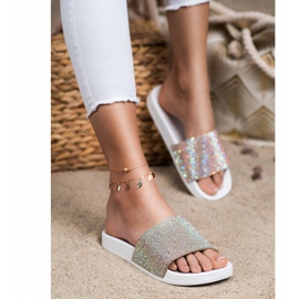 Seastar Papuci Cu Cristale alb 1