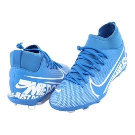 Pantofi de fotbal Nike Mercurial Superfly 7 Club FG / MG Jr AT8150-414 albastru 3