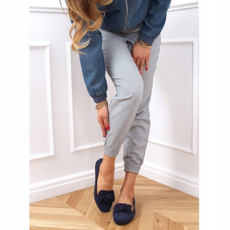 Mocasini bleumarin pentru femei 9086 Albastru albastru marin 1