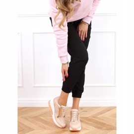 Roz RQ288 Pantofi sport roz pe un toc ascuns 1