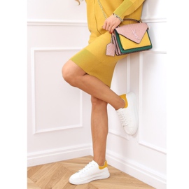 Adidași albi și galbeni pentru femei A88-63 Galbeni 1