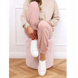 Adidași de damă albi și roz A88-63 Roz 1