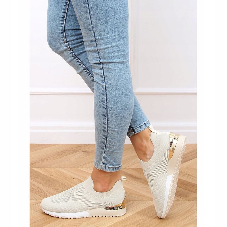 Șosete bej LDH006 Pantofi sport bej 2