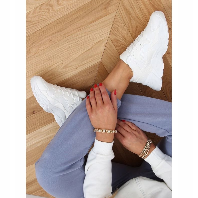 Pantofi sport albi YL-45 Alb 2