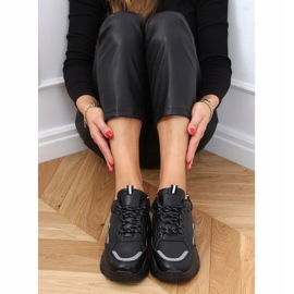 Negru 9933 Pantofi sport negri 2