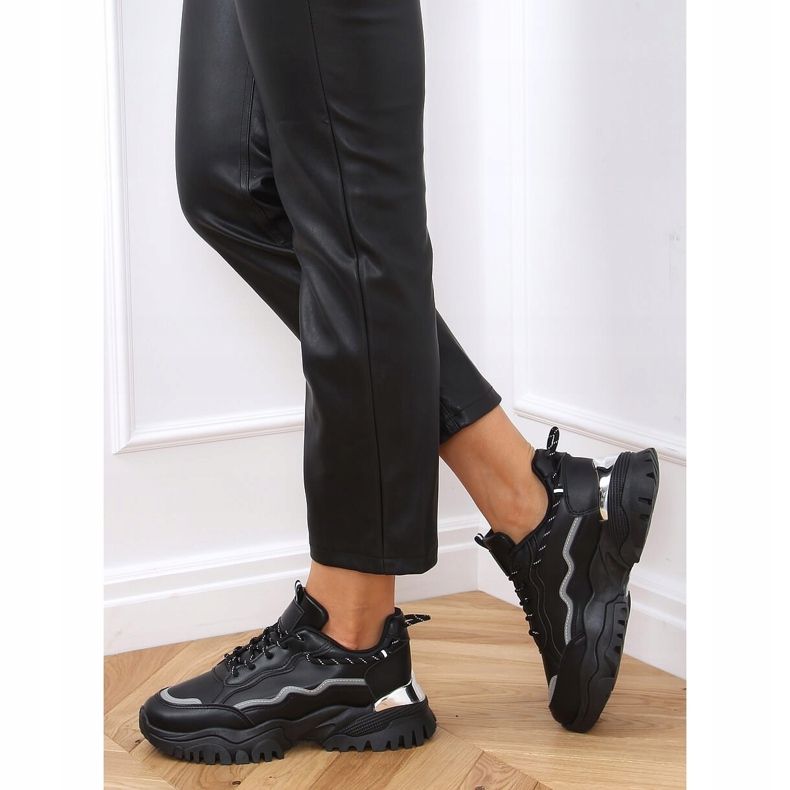 Negru 9933 Pantofi sport negri 1