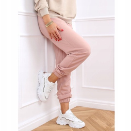 Alb 9933 Pantofi sport albi 2