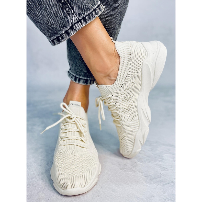 FF-10 Pantofi sport șosete bej bej 2 FF-10 Pantofi sport șosete bej bej 2