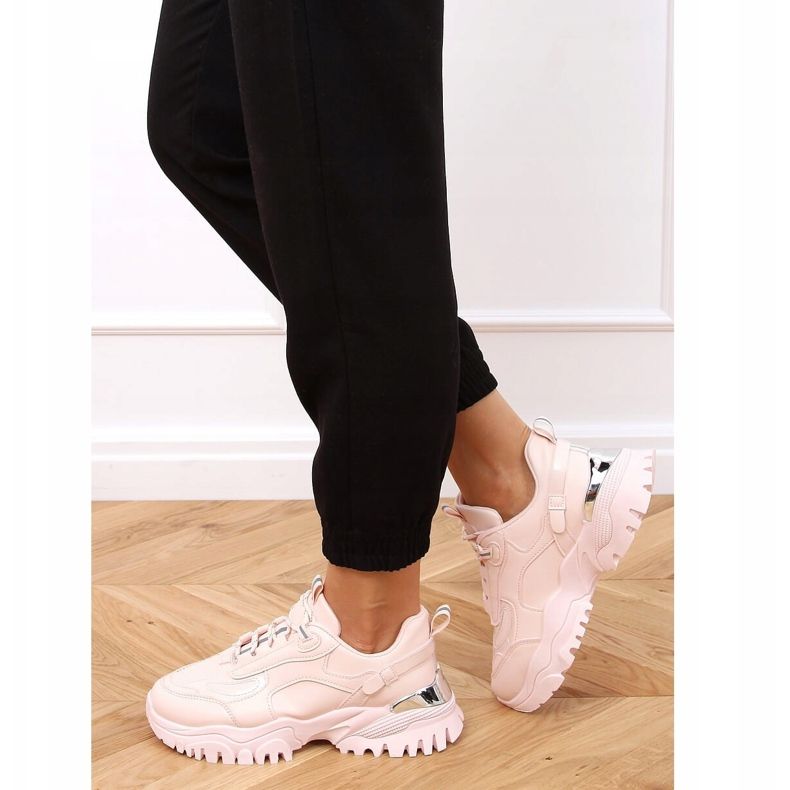 Roz 9931 Pantofi sport roz 2