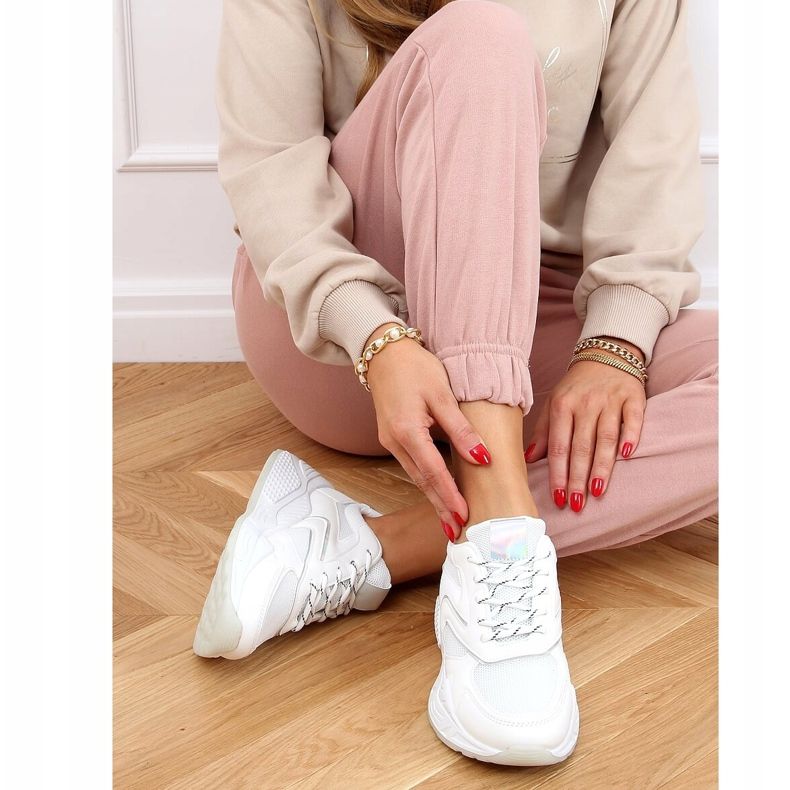 Alb GB-003 Pantofi sport albi 2