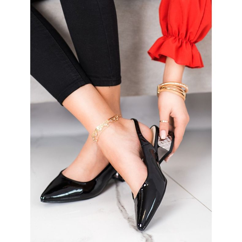 Filippo Pompe la modă, cu toc expus negru 1