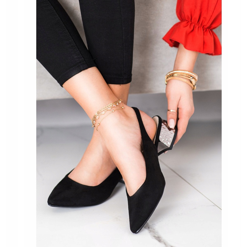 Filippo Pompe la modă, cu toc expus negru 1