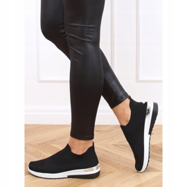 Pantofi sport negri pentru șosete negre G-362 negru 2