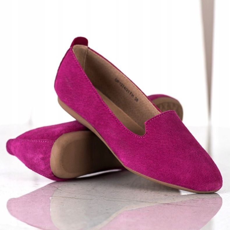 Filippo Lordii clasici din piele roz 1