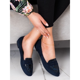Small Swan Navy Lordsy Snake Print albastru marin 3