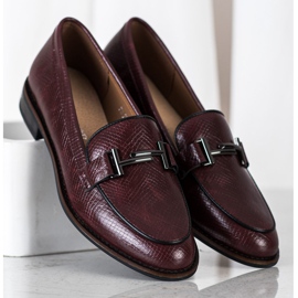 Pantofi Sergio Leone cu imprimeu de șarpe roșu 2