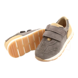 Pantofi Casual Băieți din Piele Mazurek 1362 Velcro maro galben 2 Pantofi Casual Băieți din Piele Mazurek 1362 Velcro maro galben 2