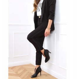 Cizme deschise negre 9501 Negru 1