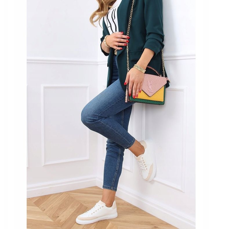 Adidași de damă albi 6110 Bej 1