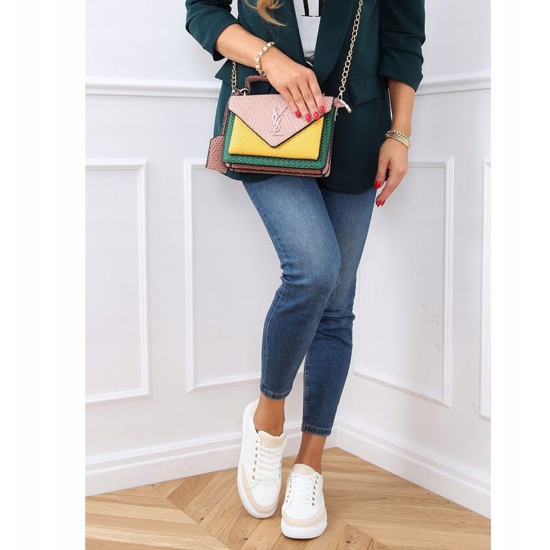 Adidași de damă albi 6110 Bej 2