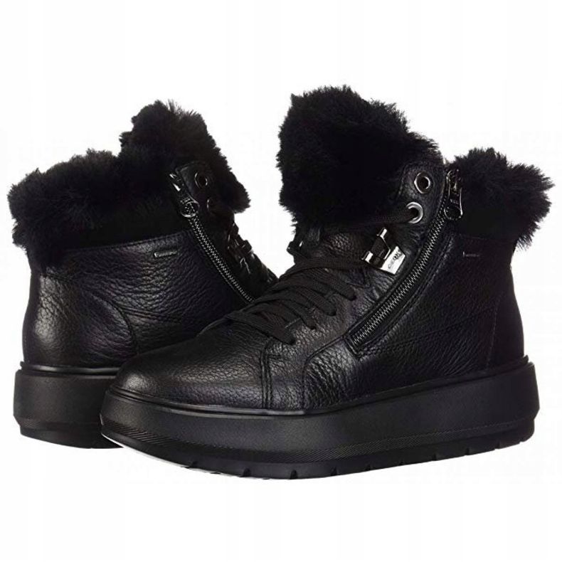 Pantofi Geox D Kaula B Abx D Tumb Lea W D84AWD-00046-C9999 negru 1