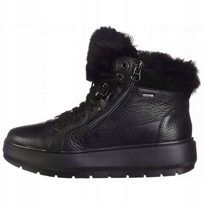 Pantofi Geox D Kaula B Abx D Tumb Lea W D84AWD-00046-C9999 negru 2