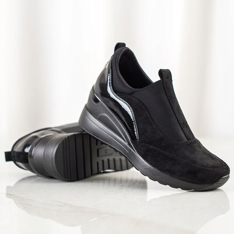 Pantofi VINCEZA Slip On negru 1