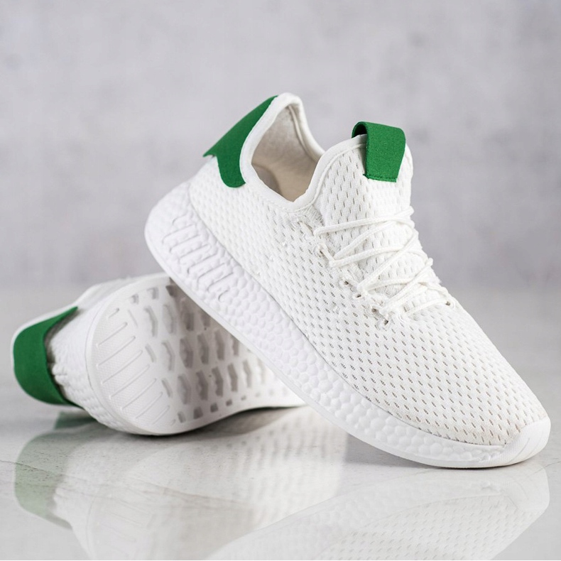 Bona Adidași din material textil ușor alb 1