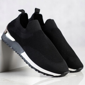 SHELOVET Adidași din material textil ajurat negru 1 SHELOVET Adidași din material textil ajurat negru 1