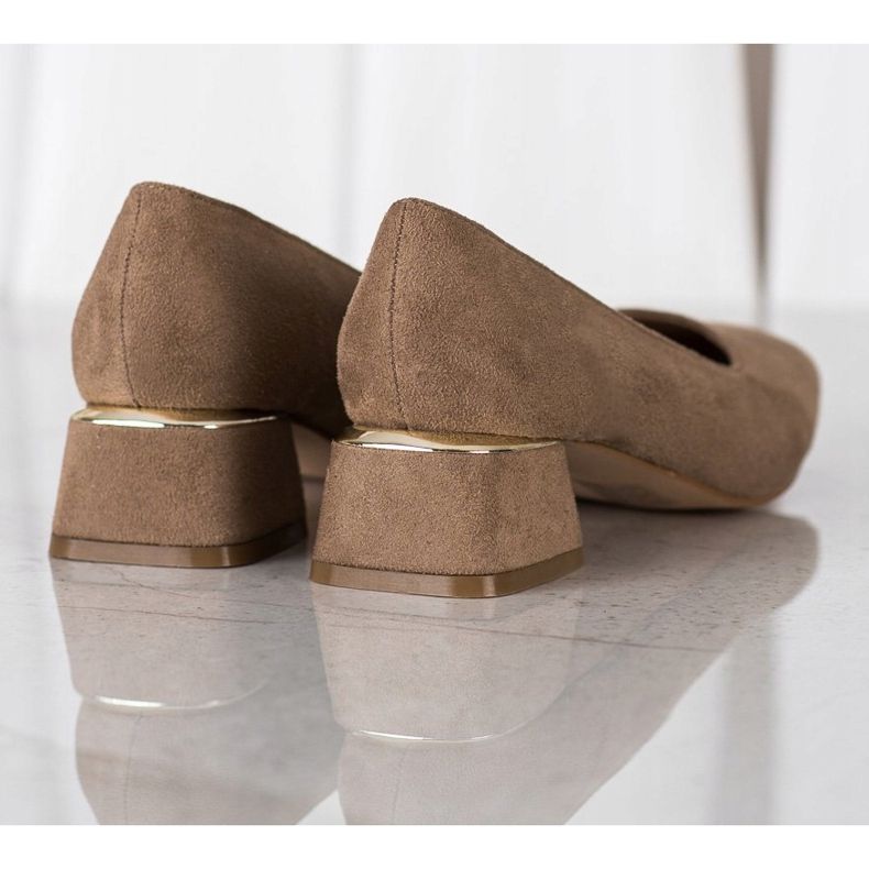 Filippo Pompe pe tocuri înalte maro 1