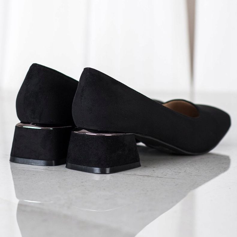 Filippo Pompe pe tocuri înalte negru 1