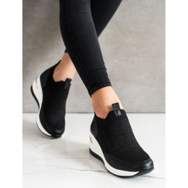 ARTIKER Adidași din material textil negru 2