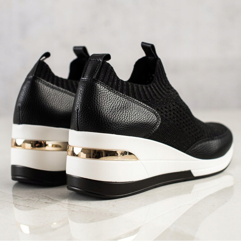 ARTIKER Adidași din material textil negru 1