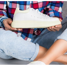 SHELOVET Adidași pe platforma verde alb 1