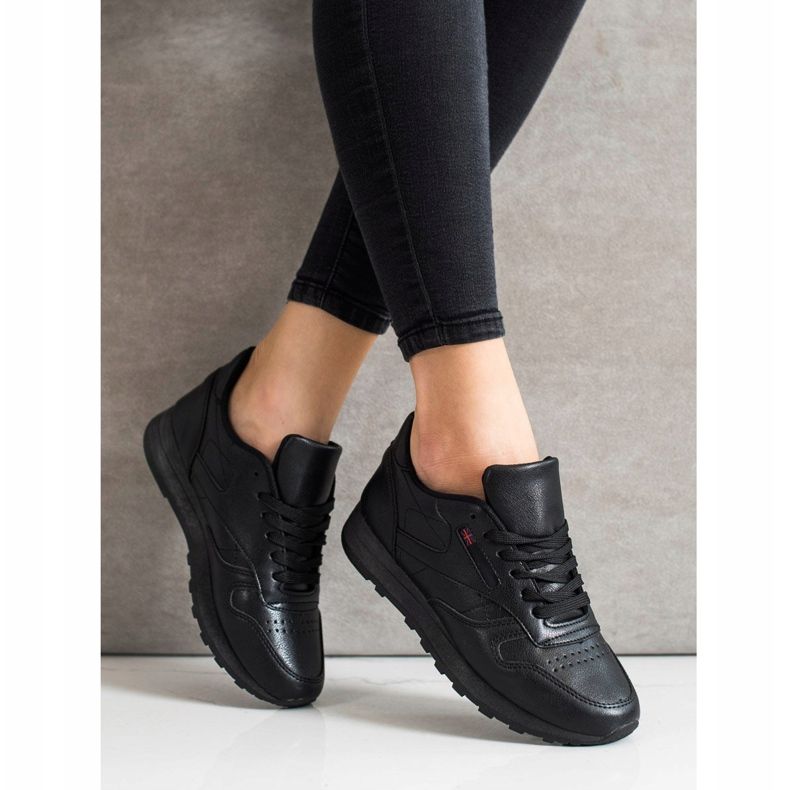 SHELOVET Adidași clasici negru 1