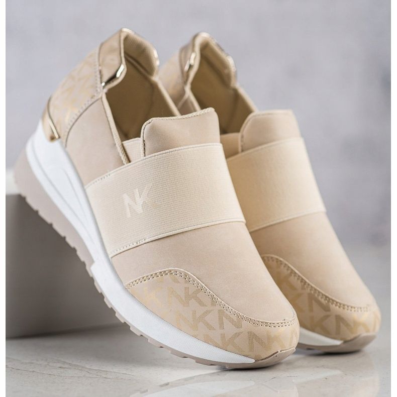 SHELOVET Adidași bej alunecați 2