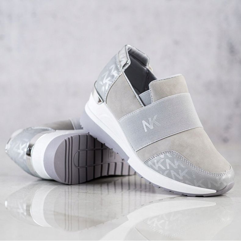 SHELOVET Adidași gri alunecați 2