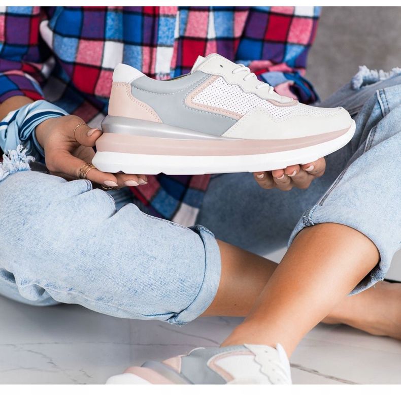 ARTIKER Adidași din piele pe platformă multicolor 1