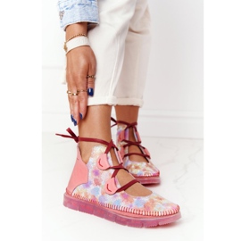 Cizme de piele pentru femei Maciejka Pink 04457-15 roz multicolor 1 Cizme de piele pentru femei Maciejka Pink 04457-15 roz multicolor 1