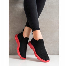 SHELOVET Adidași adezivi la modă negru 1