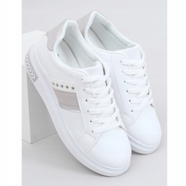 Adidași de damă albi CC-42 Gri 1