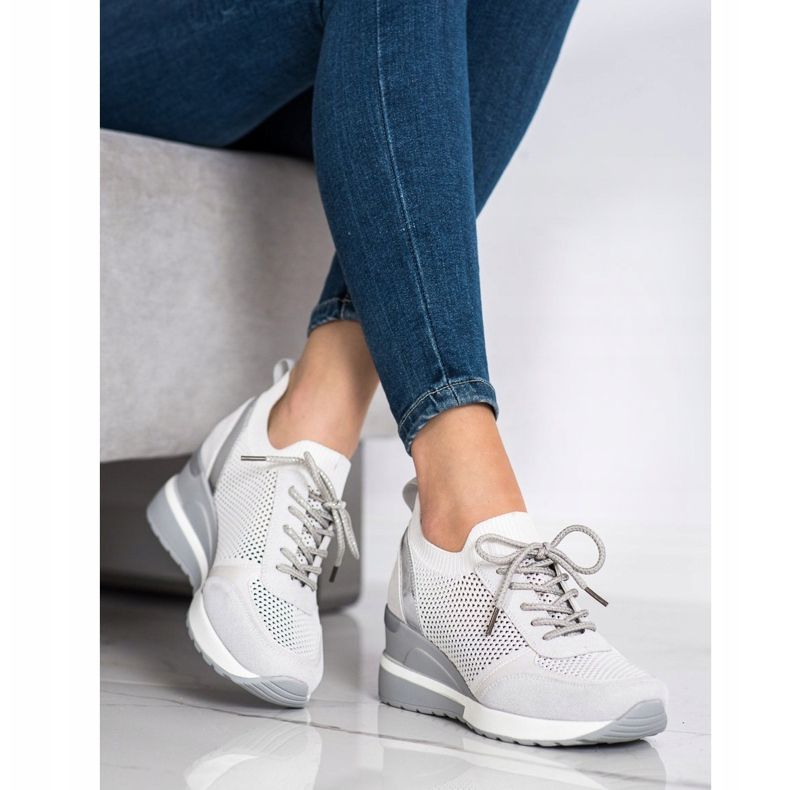 Adidași cu ajur VINCEZA gri 1