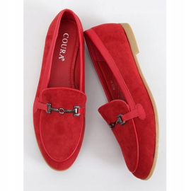 Mocasini pentru femei roșii 8742 Roșu 1