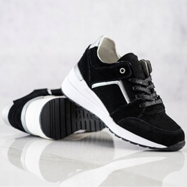 Filippo Pantofi sport din piele neagră negru 2