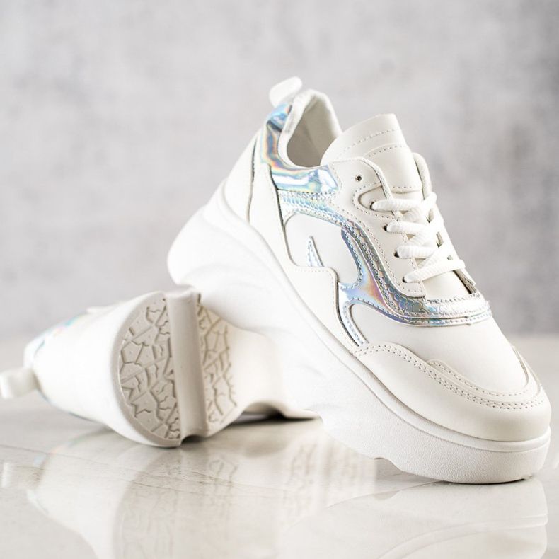 SHELOVET Adidași la modă alb 2