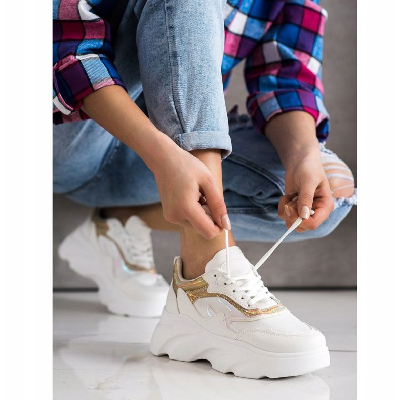 SHELOVET Adidași la modă alb 1