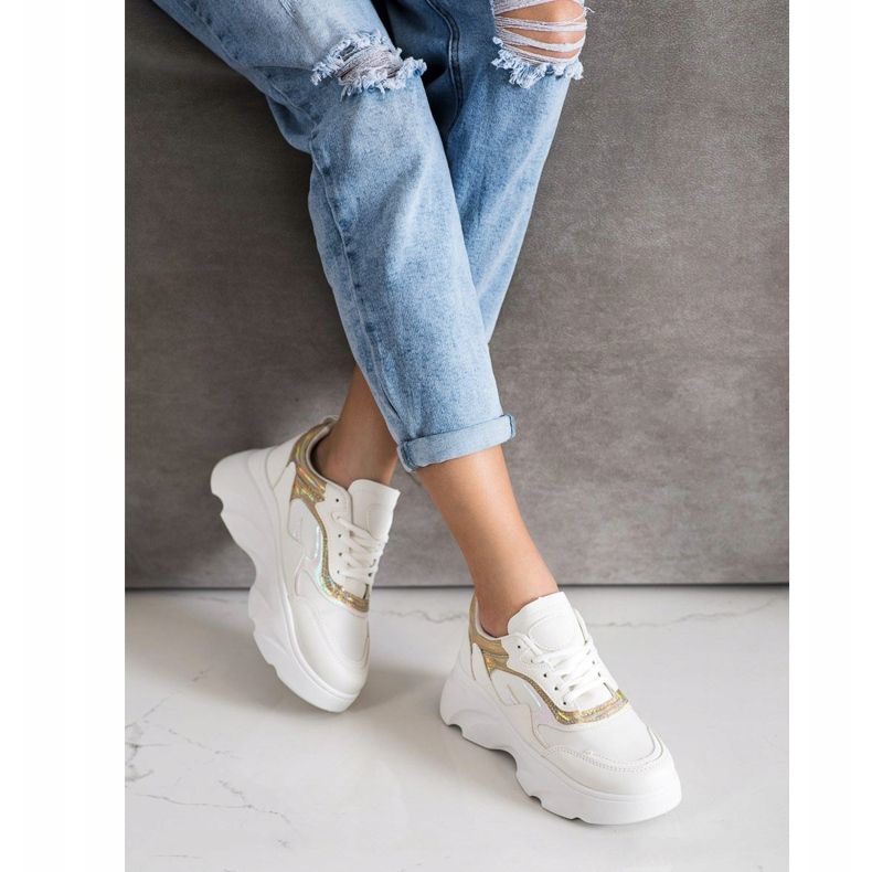 SHELOVET Adidași la modă alb 2