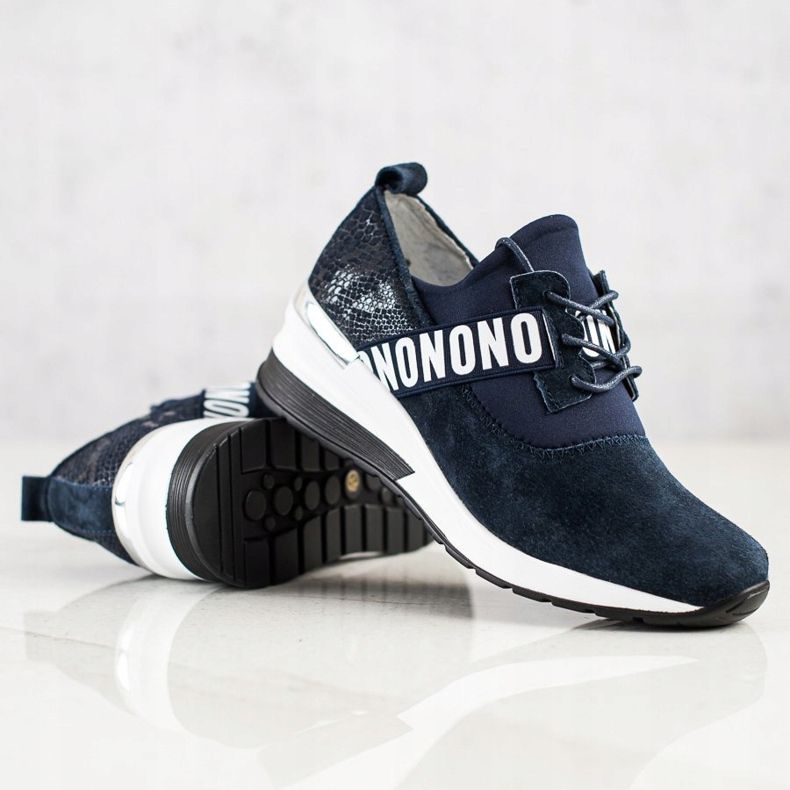 Filippo Adidași din piele albastru marin 1