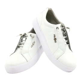Filippo Adidași eleganți din piele DP2041 / 21 WH alb argint 3