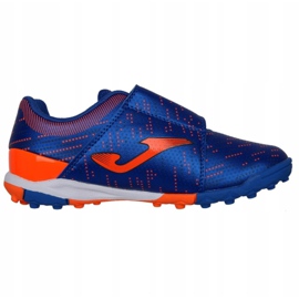 Ghete de fotbal Joma Xpander 2104 Tf Jr XPJS2104TFV negru, albastru, portocaliu albastru 2